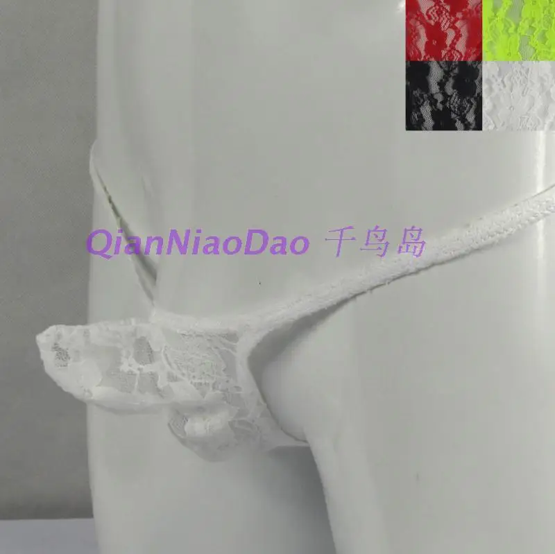 Мужские трусики стринги эластичные кружевные пуш ап|men panties lace|thong men lacemens lace |