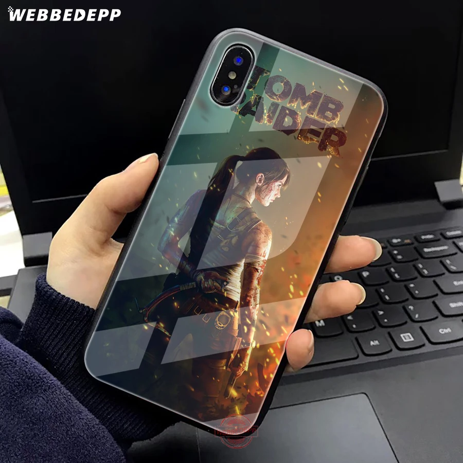 WEBBEDEPP Tomb Raider 2018 Tempered Glass Phone Case for Apple iPhone XS Max XR X 8 7 6S Plus 5S SE | Мобильные телефоны и