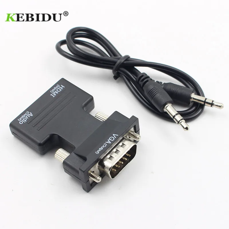 Конвертер Мама папа kebidu с аудиоадаптером поддержка 1080P выход сигнала HDMI