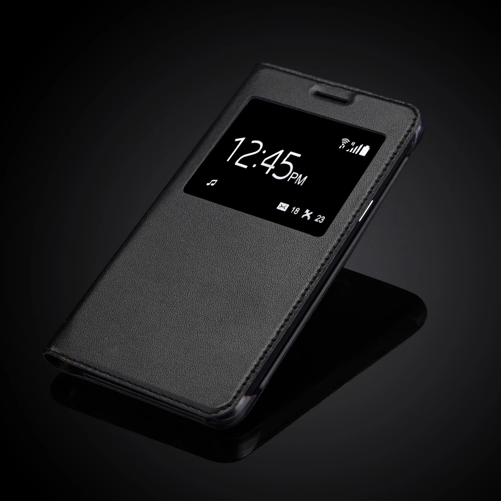 Роскошный классический чехол для телефона с окошком Samsung Galaxy O5 On5 G5500 G550 G550F