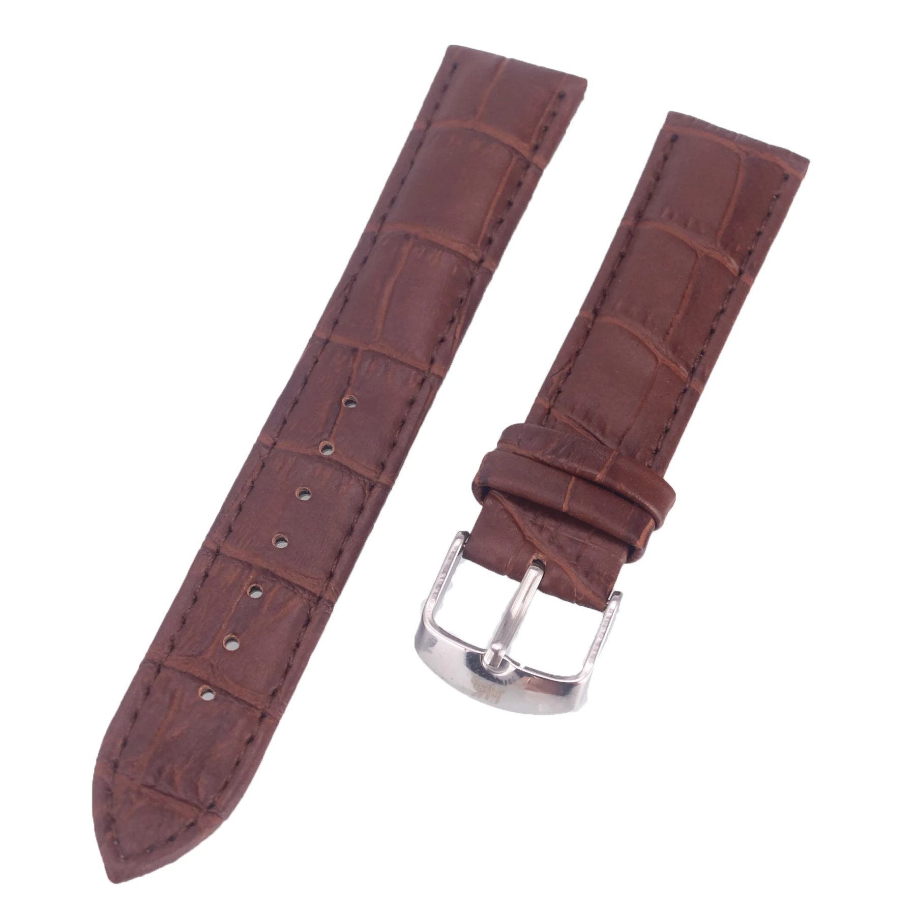 Dark brown 1 шт. кожаный ремешок для часов 12 мм 14 мм 16 мм 17 мм 18 мм 19 мм 20 мм 21 мм 22 мм 24 мм 26 мм женские мужские Ремешки для наручных часов 9 цветов - Цвет ремешка: Dark brown