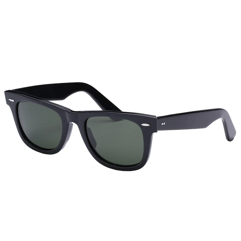 black-deep green Стеклянные линзы женские ретро очки мужские оправы acetate фирменный дизайн женские мужские солнцезащитные очки es очки Женские квадратные очки Oculos - Цвет линз: black-deep green