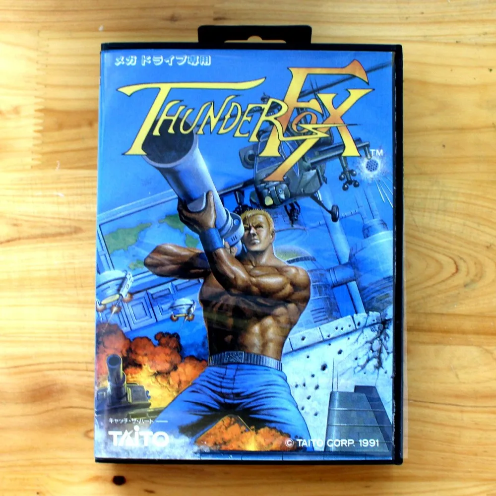 

Игровая карта Thunder Fox 16 бит SEGA MD с розничной коробкой для Sega Mega Drive для Genesis