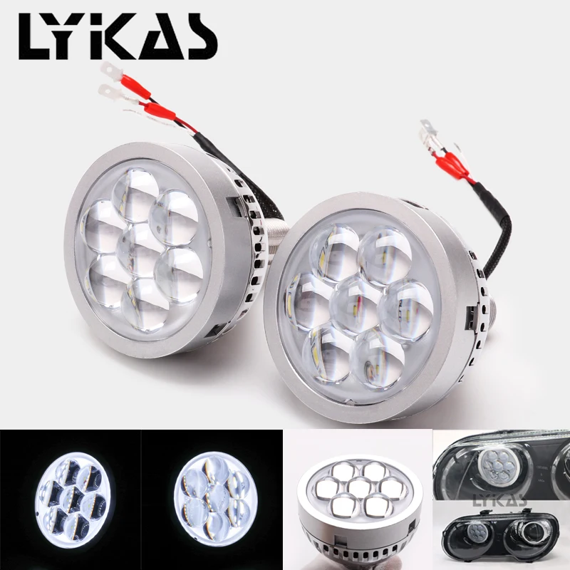 LYKAS 3 дюймовые светодиодные фары дальнего света головного для H4 H7 9005 9006|headlight