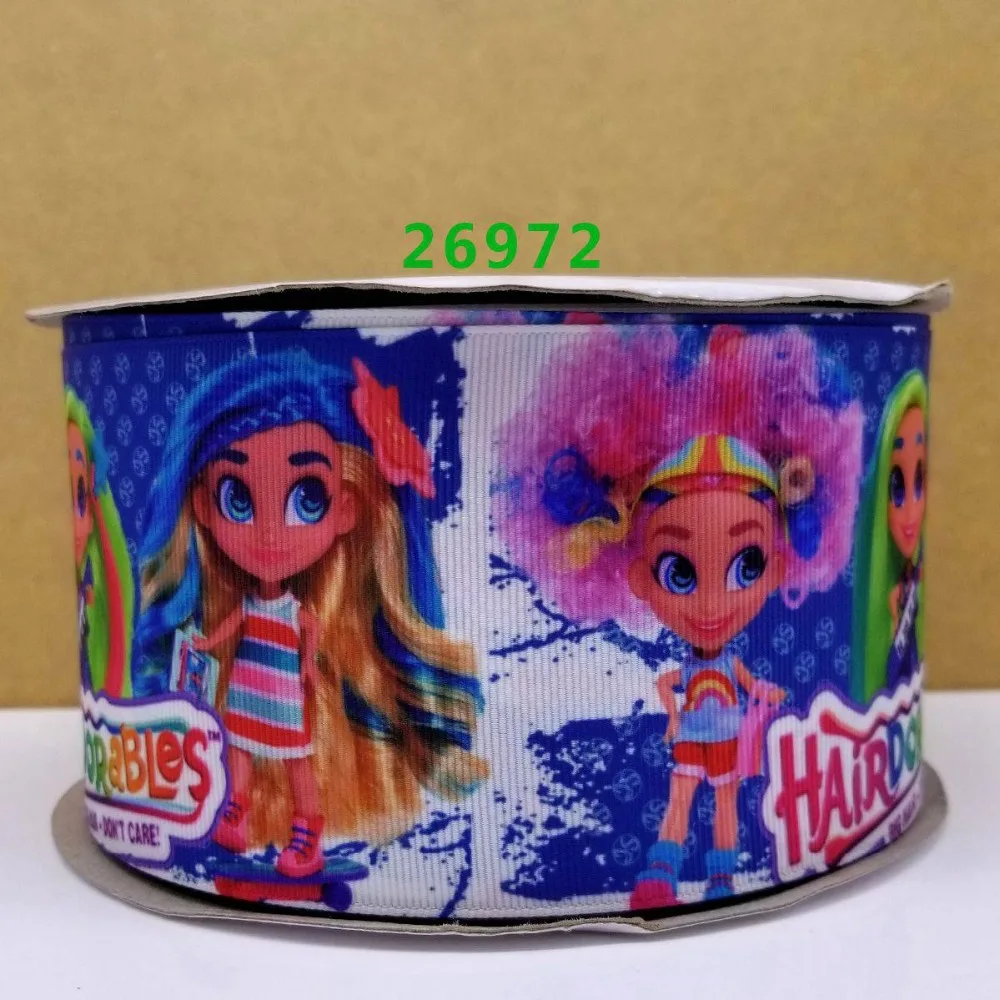 Free shipping 50 yard cartoon printed grosgrain ribbon 27019 | Дом и сад