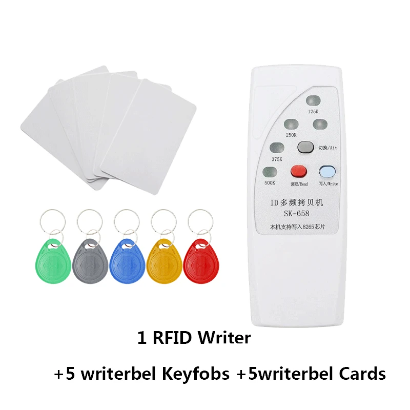 658-58265k-55200c Ручной EM4305 T5577 Rfid 125 кГц 250 кГц 375 кГц 500 кГц ID tag карта брелоки считыватель писатель Копир Дубликатор Программист - Цвет: 658-58265k-55200c