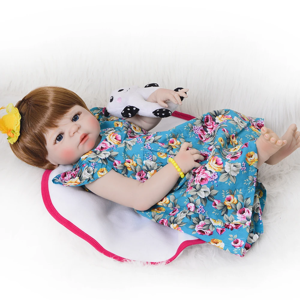 100% силиконовые виниловые куклы reborn babies 55 см модные для девочек игрушки ванной