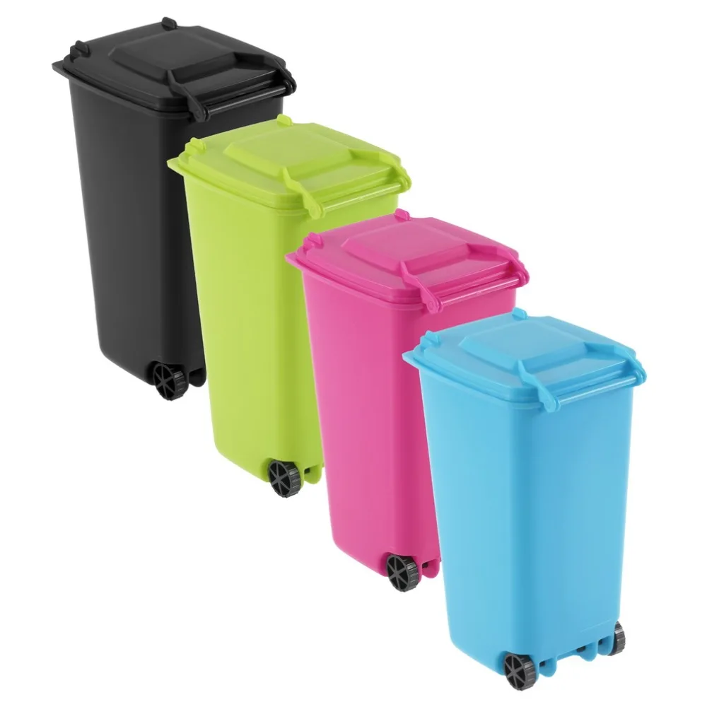 Мини Wheelie Bin Настольный аккуратный офисный органайзер для канцелярских