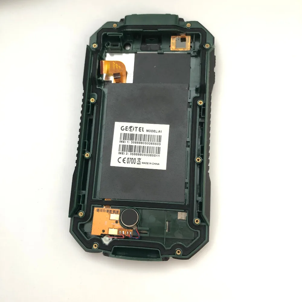 Б/у ЖК экран + сенсорный рамка для GEOTEL A1 MTK6580 1 3 ГГц четырехъядерный 4 5 дюйма 960x540