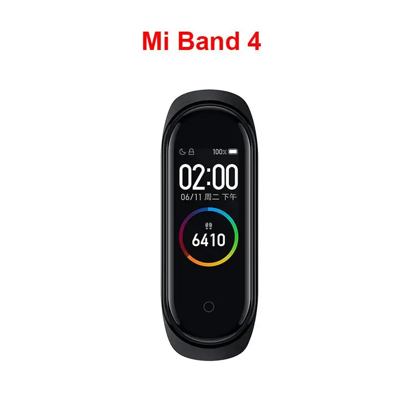 Standard version Новинка, Xiaomi mi-браслет 4, умный браслет, Bluetooth 5,0, пульсометр, фитнес-браслет, Amoled, цветной сенсорный экран, mi Band 4 - Цвет: Standard version