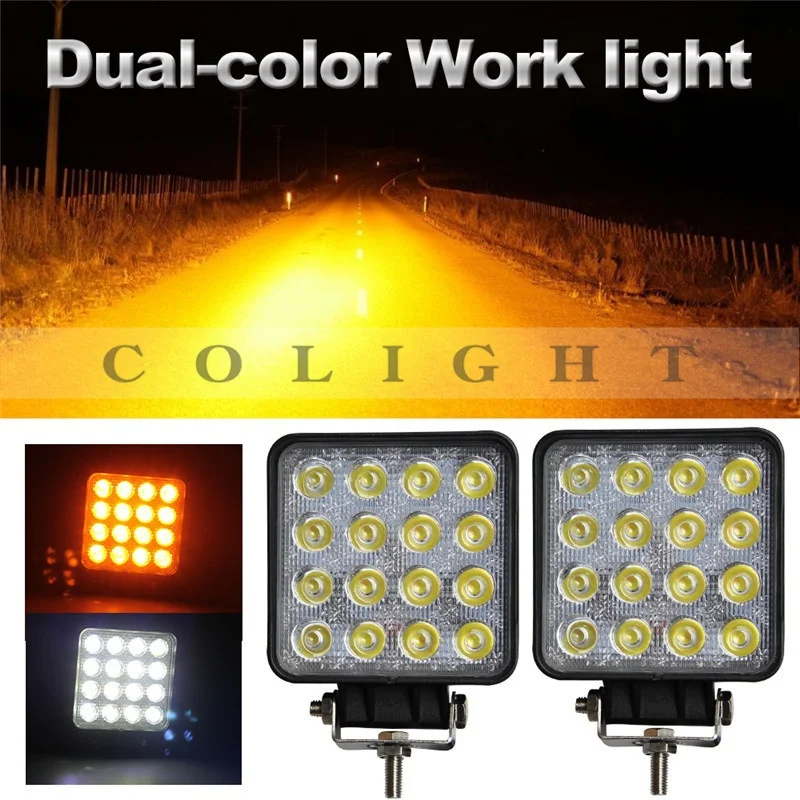 CO LIGHT 4 3 дюймовый 48 Вт светодиодный рабочий свет 12В 24В Двухцветные светодиодные