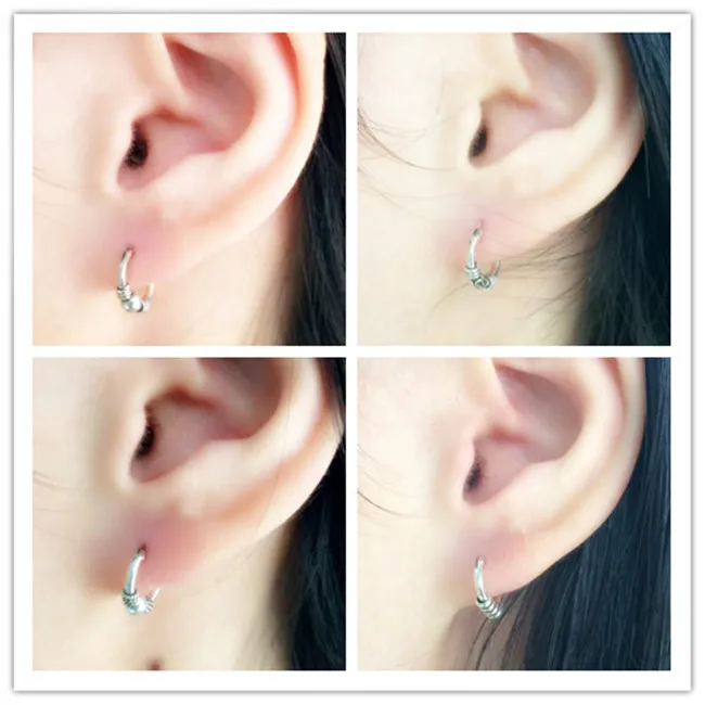 (Продается по частям) серьги кольца из настоящего серебра 925 пробы тайское