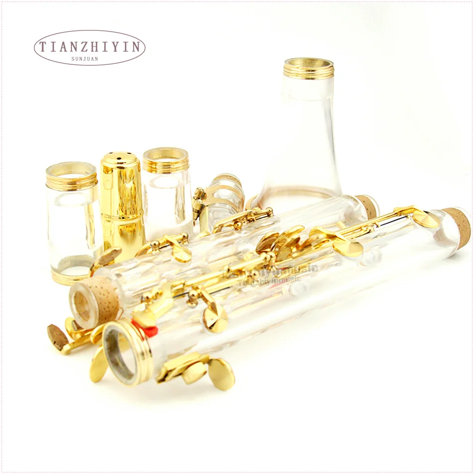 clear clarinet kit Bb key real gold plated parts new | Спорт и развлечения