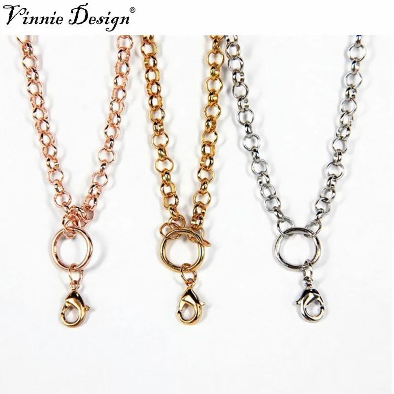 Винни Дизайн ювелирные изделия 70 см Медь звено цепи с застежкой омар цвет