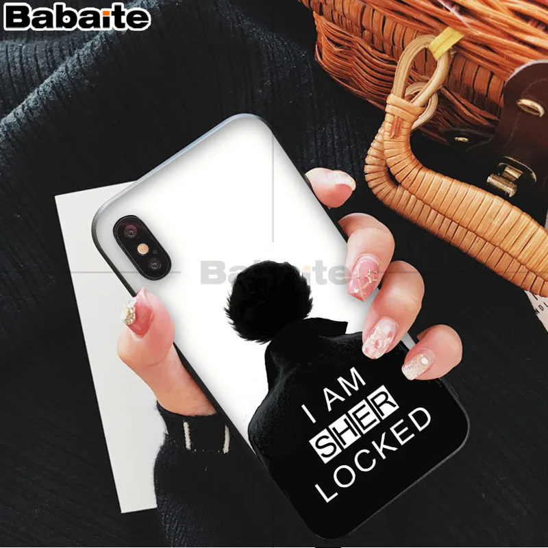 Babaite 221B Шерлок Холмс Новинка чехол для телефона Fundas чехол для iPhone X XS MAX 6 6s 7 7plus 8 8Plus 5 5S SE XR