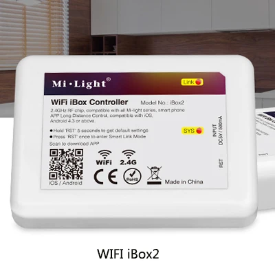WIFI iBox2 Mi светильник 100 Вт 5 в 1 светодиодный контроллер 24 В Встроенный мощный светодиодный светильник умный диммер alu mi num 2.4GRF/WiFi/голосовой пульт дистанционного управления - Цвет: WIFI iBox2