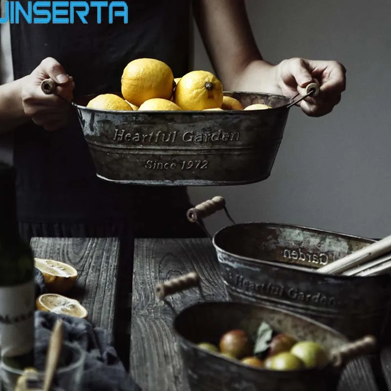 Металлическая корзина для хранения JINSERTA железная Цветочная цветов выпечки