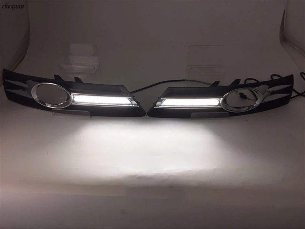 CSCSNL 2 шт. для VW Volkswagen Passat CC 2009-2011 2012 2013 светодиодный DRL дневные ходовые огни с турникетом желтые сигнальные огни