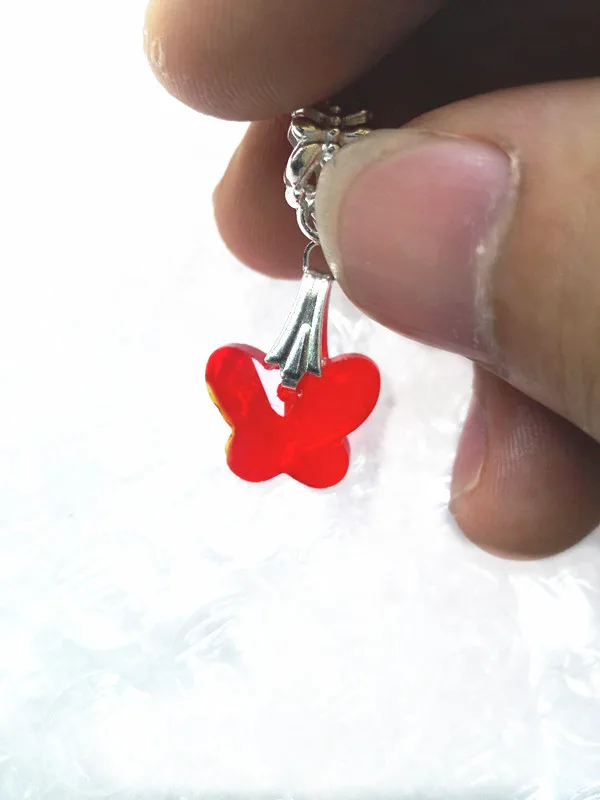 Мода DIY свободная подвеска-кристалл стеклянные бусины-брелоки в форме сердца 14 мм