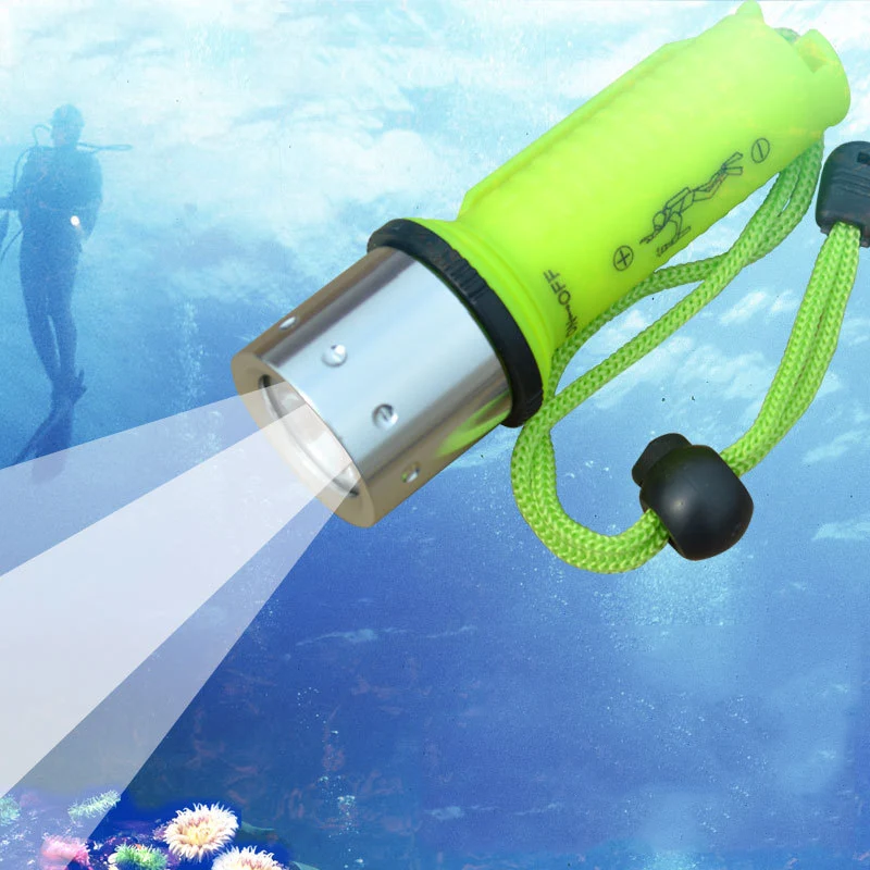 Дайвинг фонарик cree q5/t6 800 люмен led torch масштабируемые без батареи 3 аа или 1x18650 |