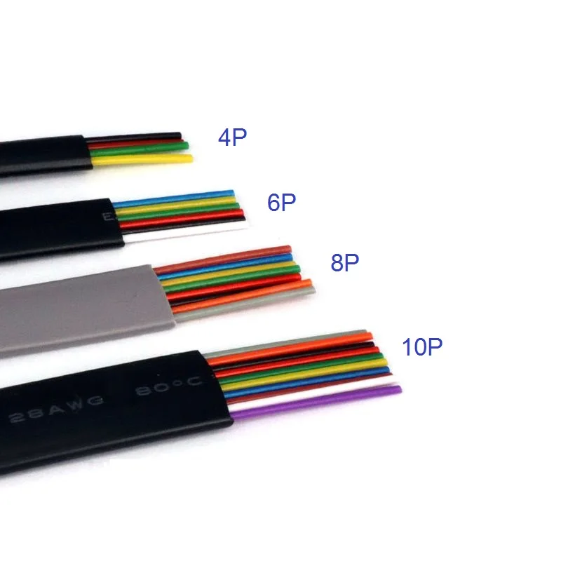 4 ядерный 6 8 кабель F RJ11 RJ12 медный телефонный Удлинительный провод|Монтажный жгут|