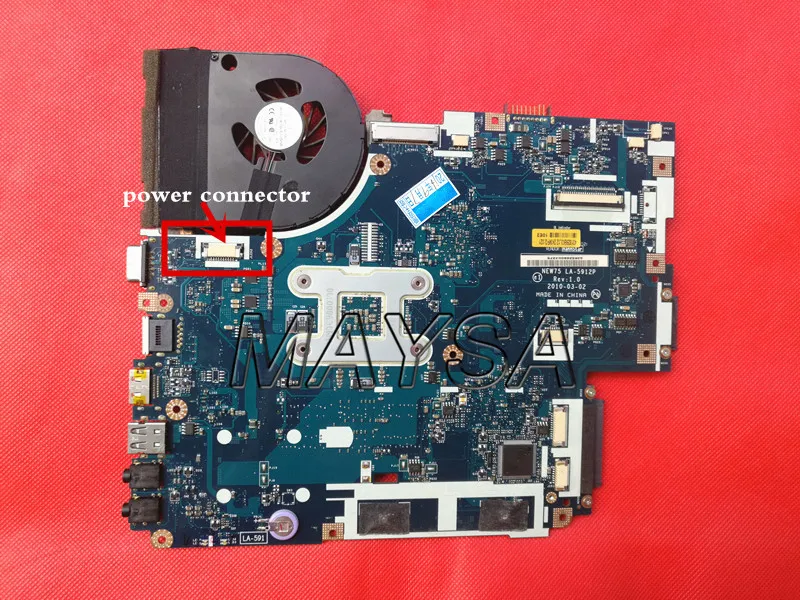 NEW75 LA-5912P подходит для ACER Aspire 5552G 5551G материнская плата ноутбука+ радиатор = LA-5911P MB. BL002.001(MBBL002001) DDR3