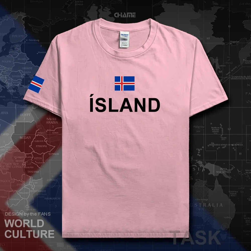 Исландские мужские футболки мода 2017 Джерси национальная команда 100% хлопок