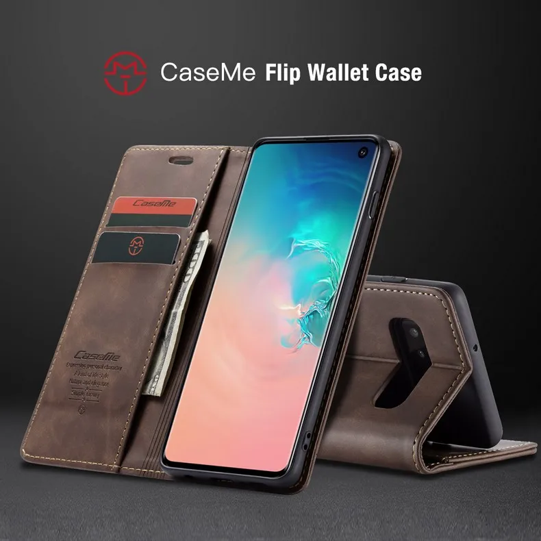Кожаный чехол для samsung Galaxy S10 плюс 5G A10S M10S A20S a40s A30S A50S M30 Чехол Флип противоударный 360 Полный Чехол-футляр в виде книжки крышка