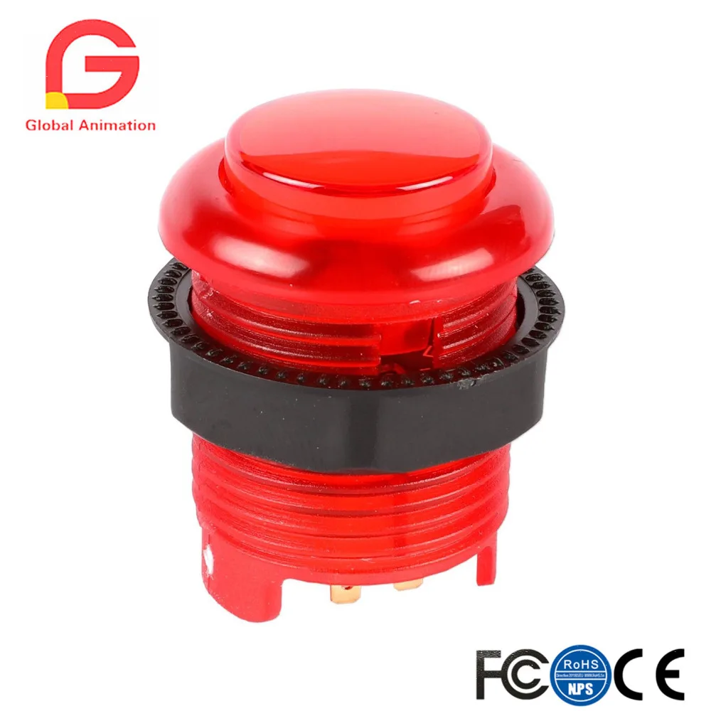 Светодиодная аркадная игра DIY Набор для джойстика MAME Raspberry Pi Zero Delay USB энкодер +