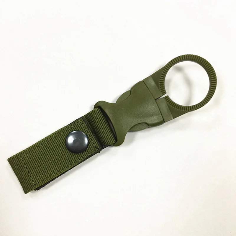 Green Военная Униформа Multi-functional Пряжка тесьма ремни Высокая прочность нейлон Molle бутылка для воды карабин ремень висит брелок ключ крюк - Цвет: Green