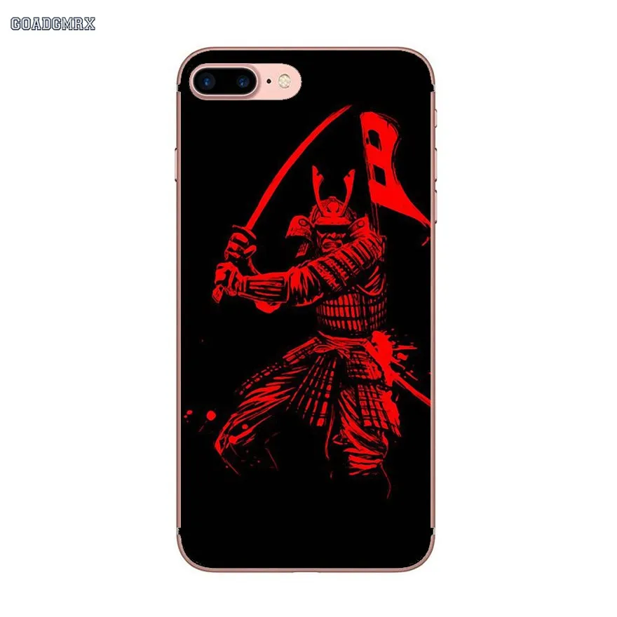 Transparent Soft Cases Covers Japan Samurai Printing Drawing For iPhone 6 6S 7 8 Plus X XS MAX XR 4 4S 5 5S SE 5C | Мобильные