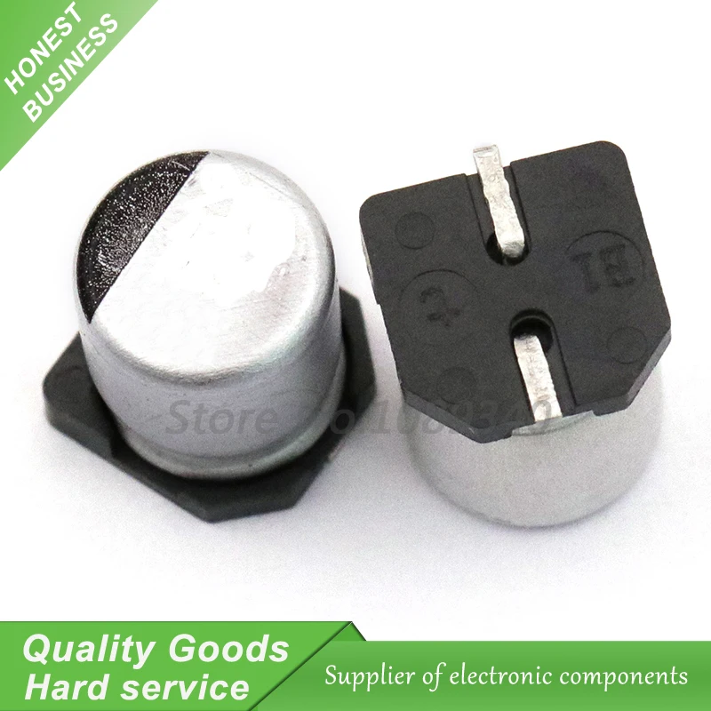 Алюминиевый электролитический конденсатор SMD, 10 шт., 16v1000uf, 10*10 мм, 1000 мкФ, 16 В, 16v1000uf-SMD