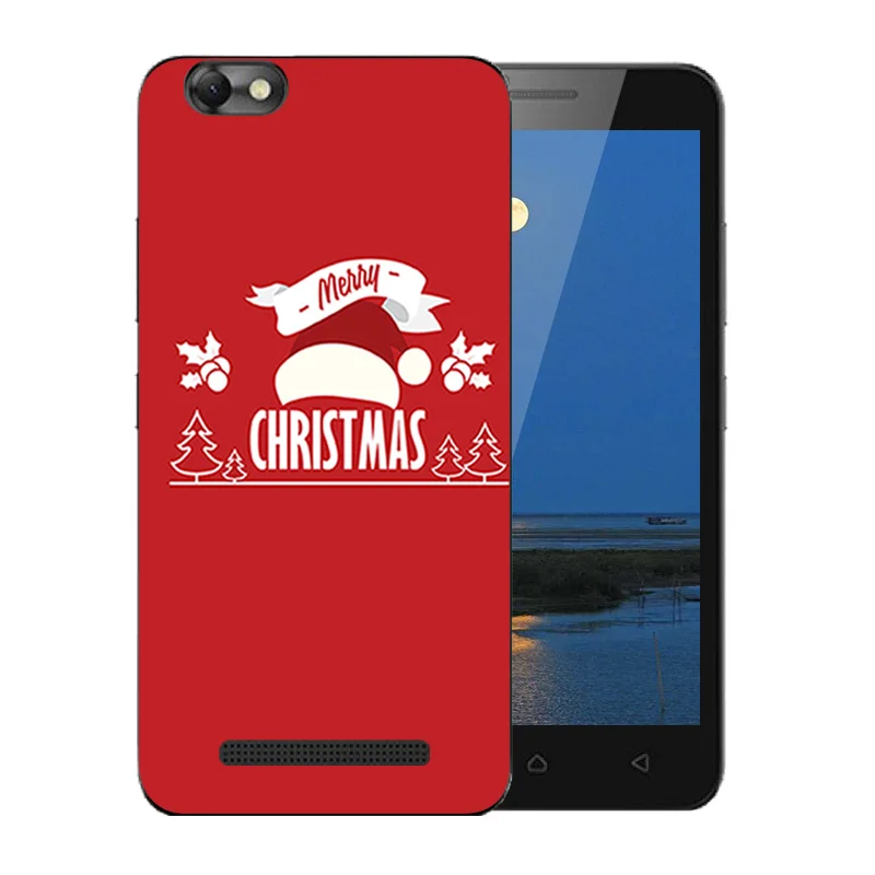 Мягкий чехол из ТПУ Для Lenovo Vibe C A2020 с веселым узором X'MAS для телефона сумки A2020a40