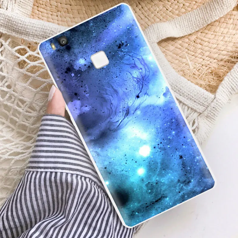 for Funda Huawei P9 Lite Phone Fitted Antler Case 5.2 inch Coque G9 Soft TPU Protector Ascend Clear Cover |