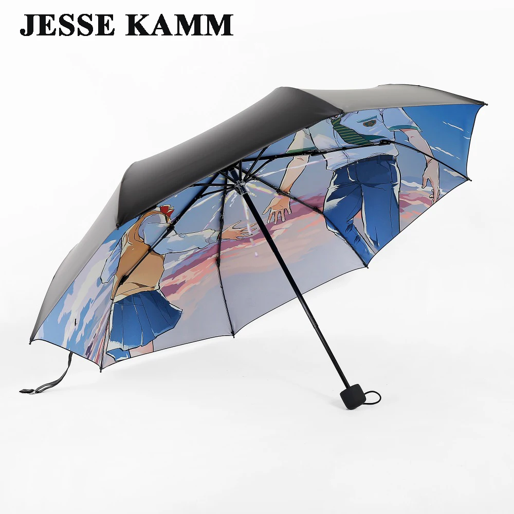 Компактные складные непромокаемые дорожные зонты с автоматическим открыванием