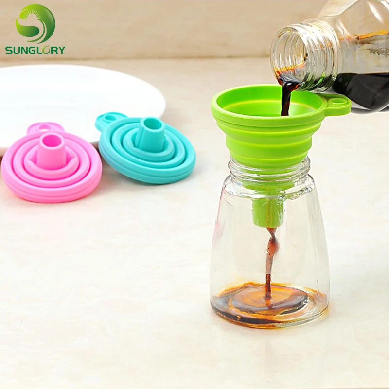 Мини силиконовая Складная воронка складная гелевая подставка|kitchen accessories|tools