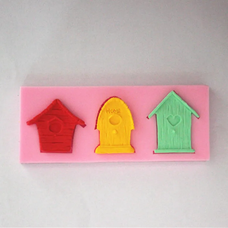 Новинка Мультяшные дома помадка формы для тортов мыло шоколадная форма выпечки