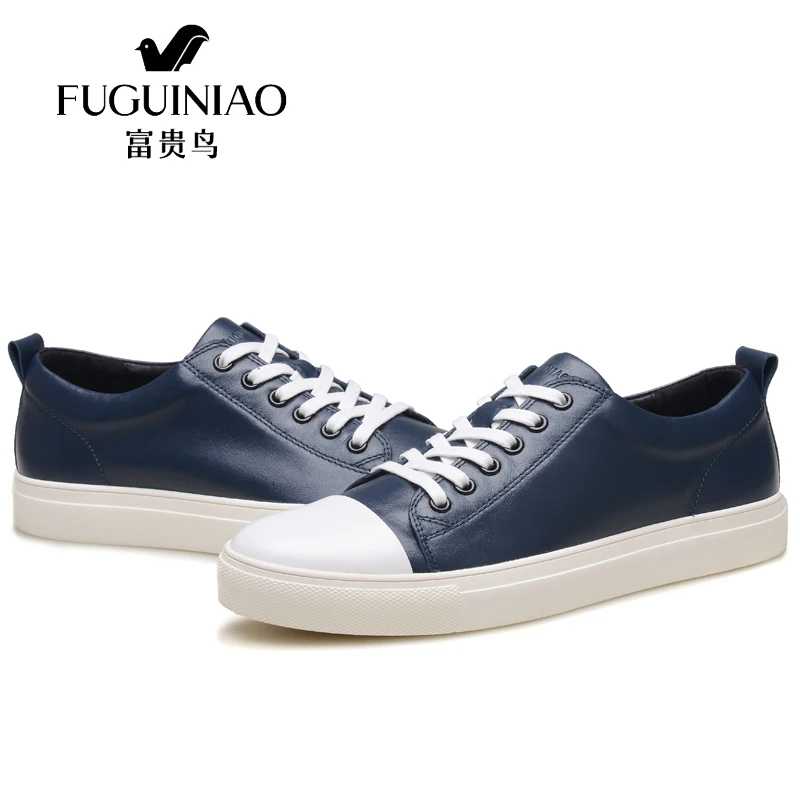 FUGUINIAO Luxury Summer Shoes England Trend Casual Leisure Leather Breathable For Men's Footwear Loafers Mens Flats | Обувь