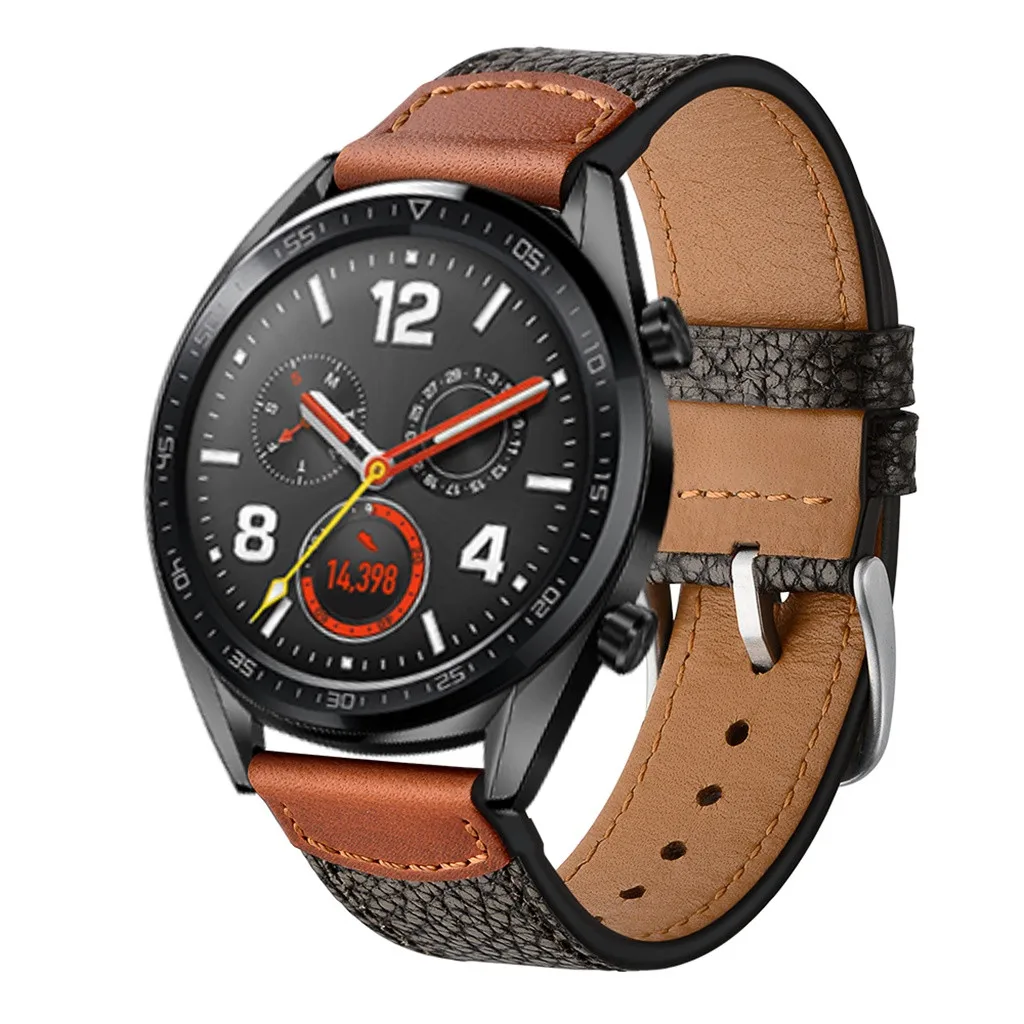 Ремешок кожаный для наручных часов сменный Браслет смарт-часов Huawei Watch GTSmart 19MAY30 |