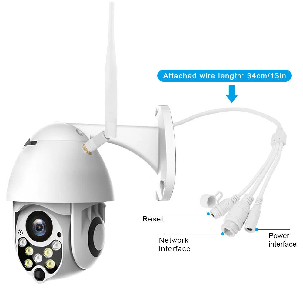 1080P PTZ IP камера wi fi открытый скорость купольная беспроводная Wifi камера безопасности панорамирование 4X зум ИК Сеть видеонаблюдения ONVIF