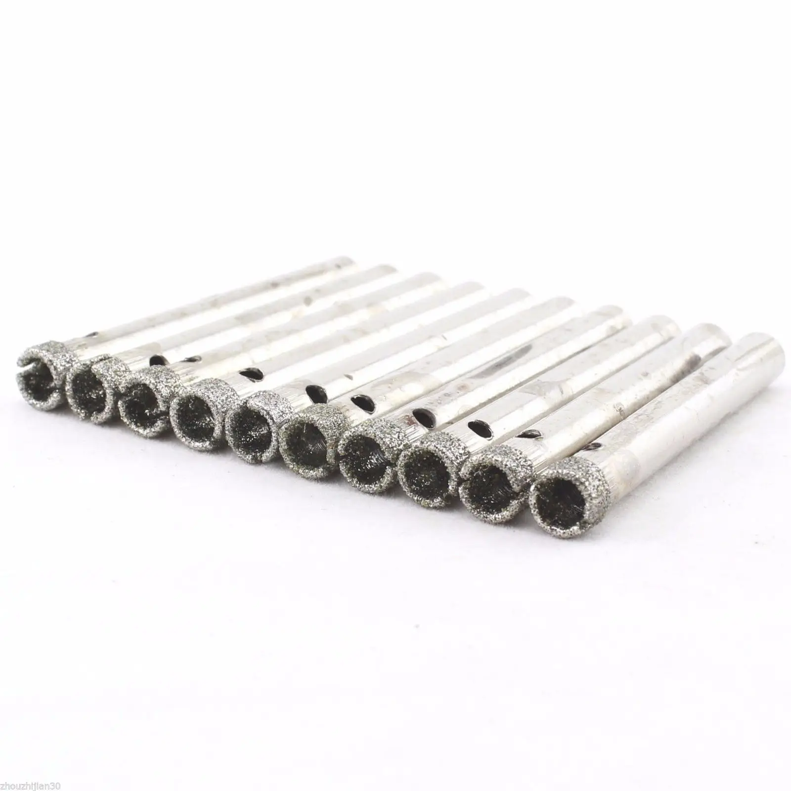 10Pcs 6.5mm 1/4&quot Diamond coated Hole Cutter Saw Drill Bits Glass Ceramic Marble ILOVETOOL|hole cutter|hole saw cutterdrill bit |