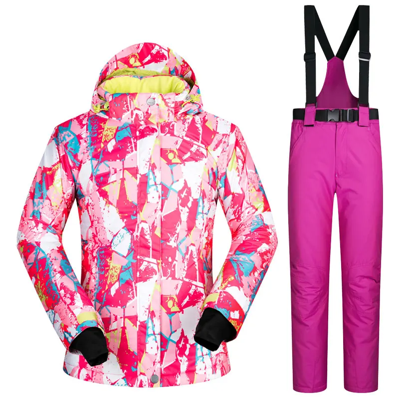 

MUTUSNOW Women Ski Suit Snowboard Jacket Pant Windproof Waterproof Thermal Outdoor Sport Wear Skiing Clothing Trouser Winter Set