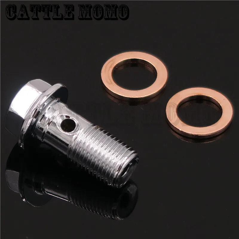 

M10 x 1.00mm Banjo Bolt Motorcycle Brake Bolt Nut For BMW Ducati Honda Kawasaki Suzuki Yamaha Banjo Bolts Nuts Stainless Steel