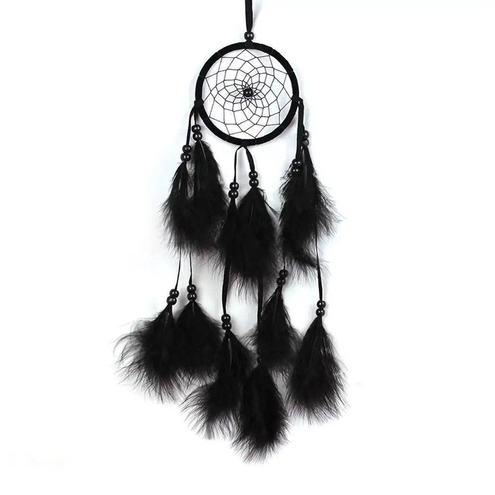 

New arrival Fashion India Style Handmade Dream Catcher Net With feathers Wind Chimes Hanging Carft Gift For Home Decoration