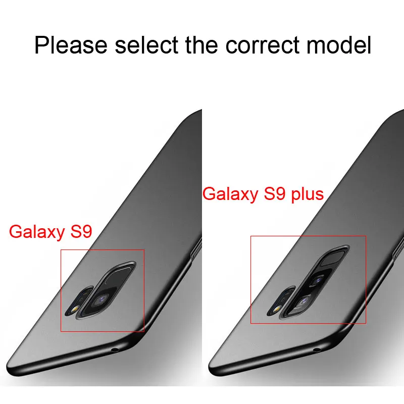 Msvii чехол для Samsung S9 тонкий полностью жесткий матовый из поликарбоната Galaxy Plus