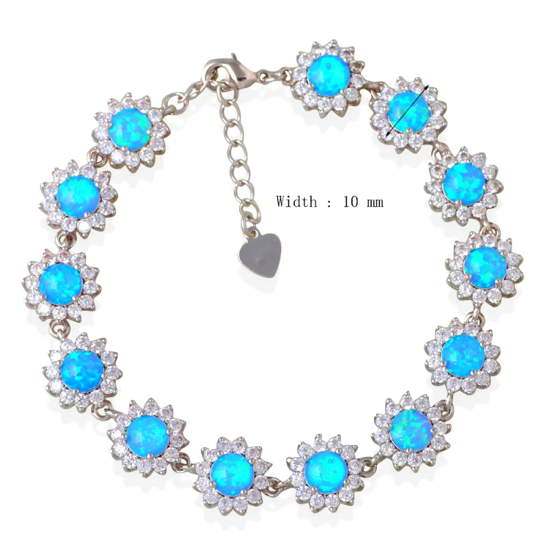 15 41 г циркониевый объемный белый огненный опал штампованный Серебряный браслет