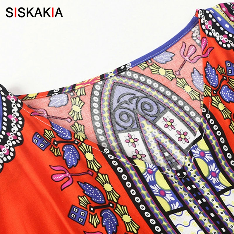 Женское винтажное платье Siskakia повседневное пляжное в этническом стиле с