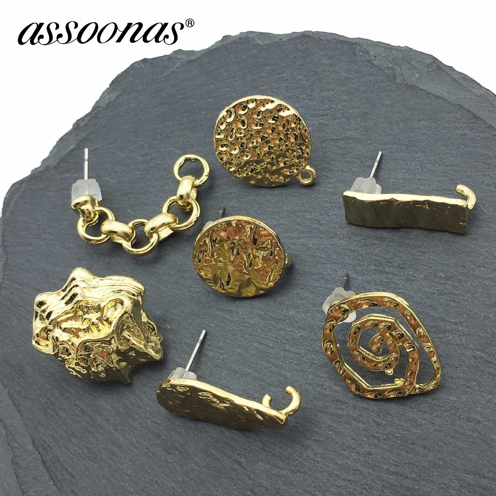 Женские серьги ручной работы assoonas из 18-каратного золота аксессуары для