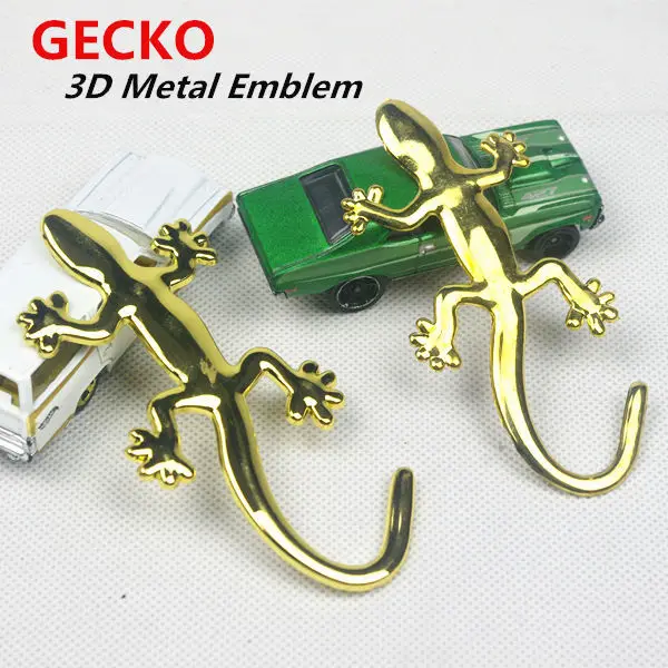 

GECKO 3D Metal Emblem Car Sticker Auto Tuning Waterproof Exquisite Smooth 3M VHB TAPE Zinc alloy 10x5cm