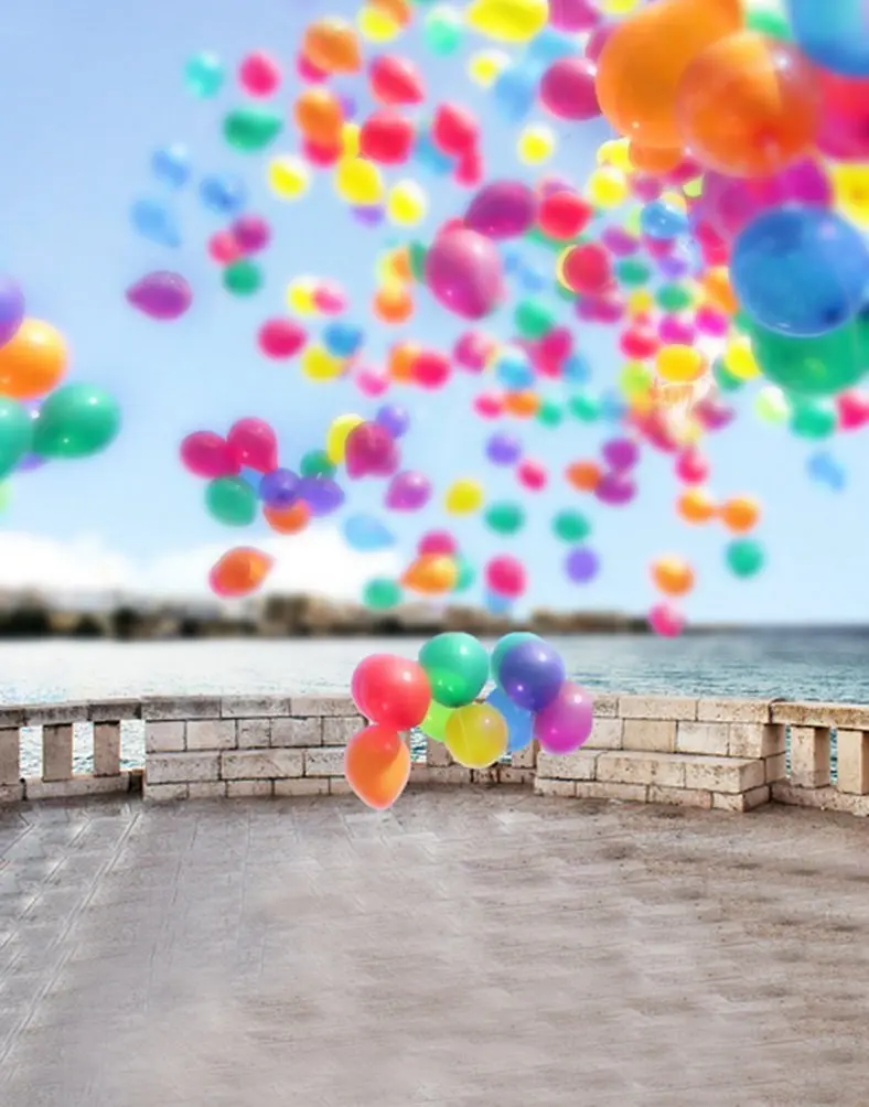 

Balloons Photography Backdrops Photo Props Studio Background 5x7ft